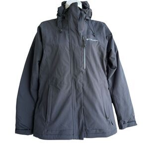 Columbia Puffer Hooded Jacket Women’s S Black Waterproof Insulated Winter Coat